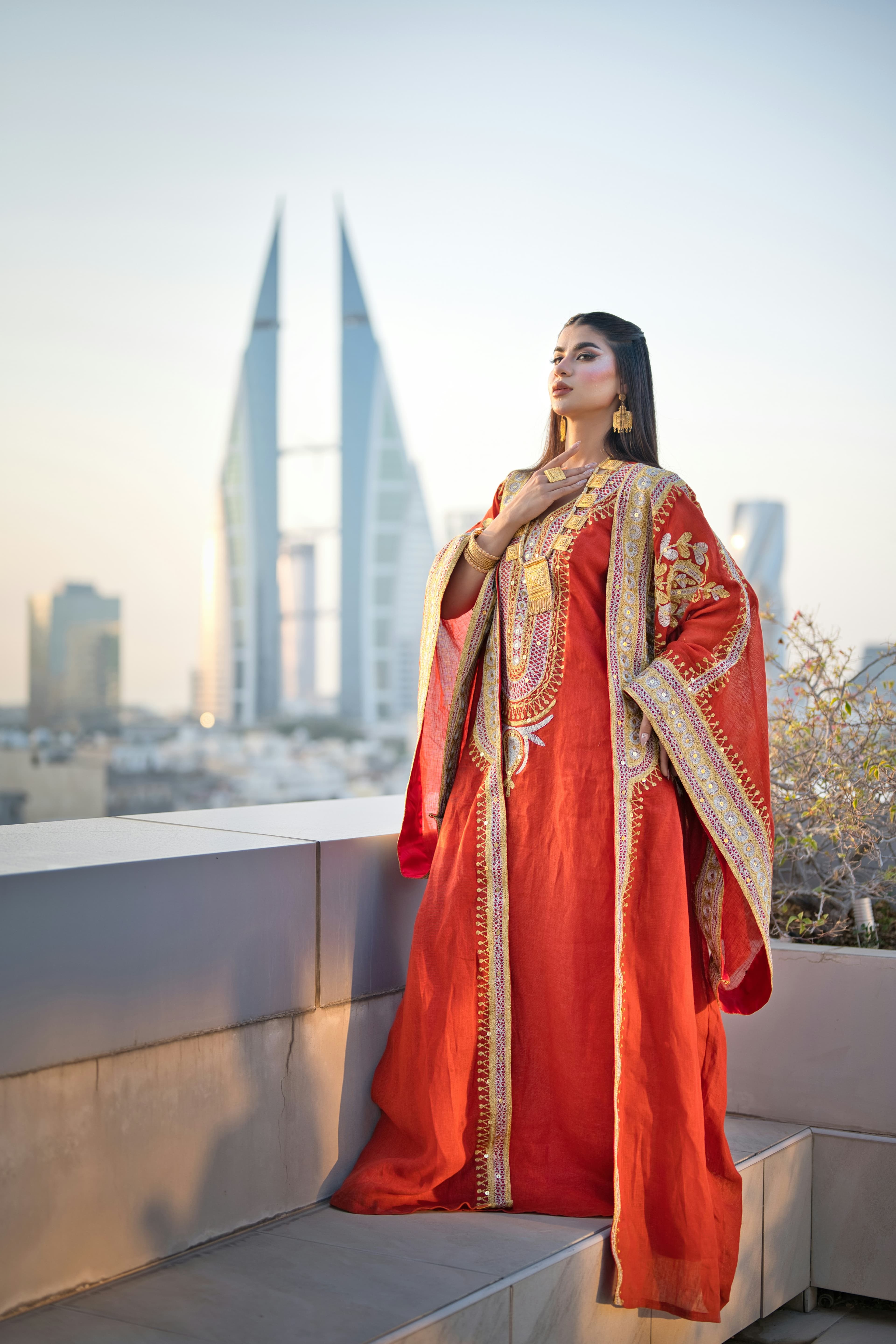 Golden Hour Modest Dress